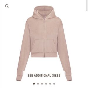 SKIMS velour hoodie